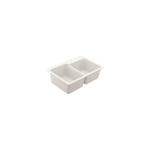 Granite Granite Double Bowl Undermount Or Drop In Sink